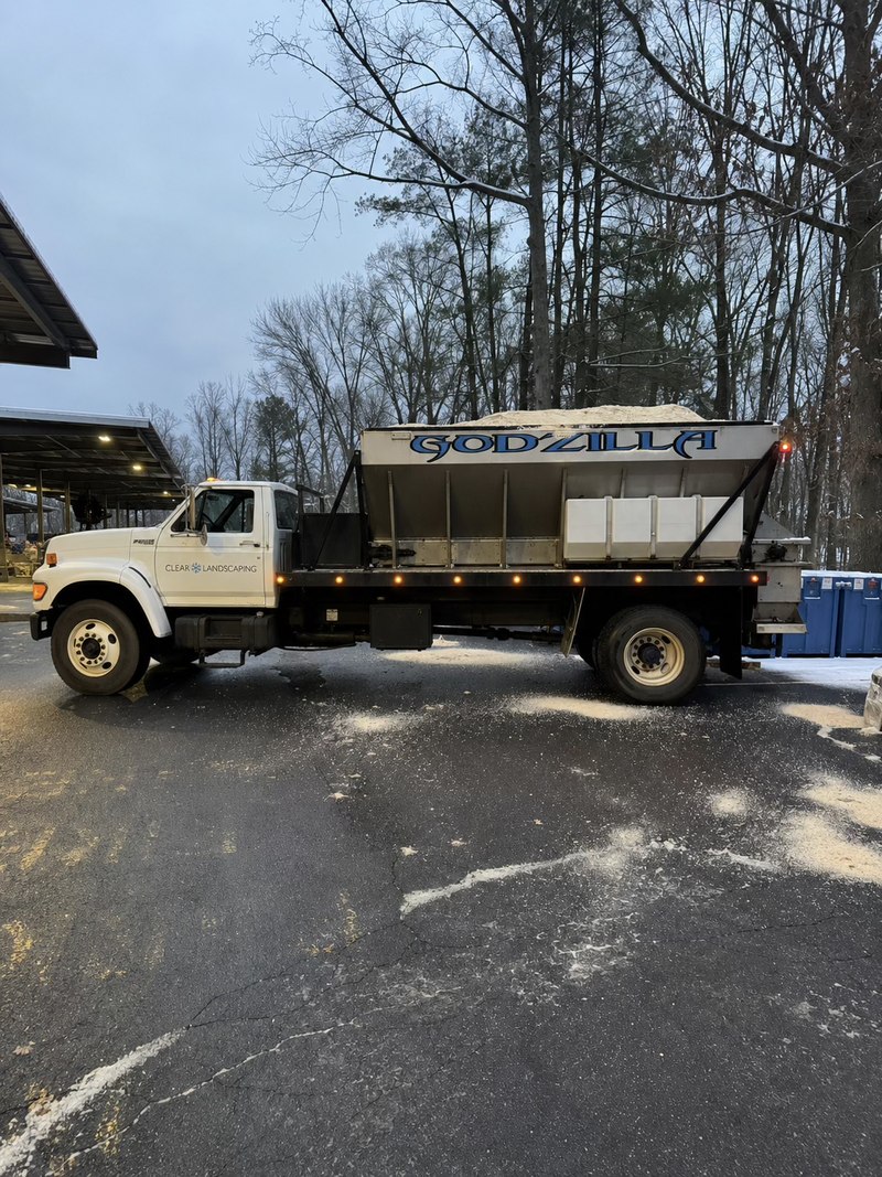 Clear Landscaping equipment on a commercial site in Essex County